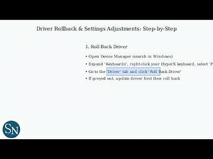 How To Fix HyperX Keyboard Not Working After Windows Update – Driver Rollback & Settings Fix