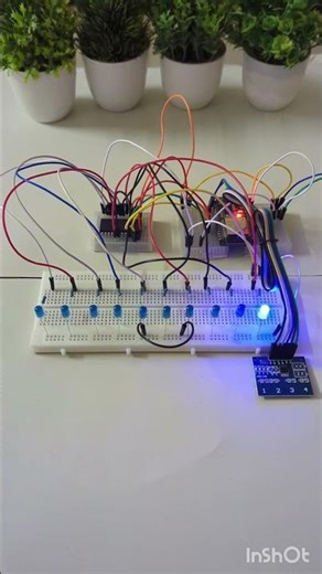 Led Project using 4x16 Decoder, ESP32 and Capacitive Buttons. #esp32 #arduino
