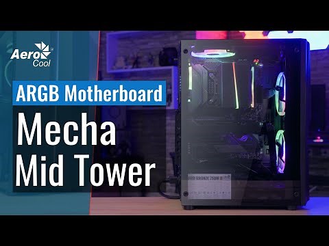 AeroCool Mecha Mid Tower Case - How to Connect the Case to Your Addressable RGB Motherboard