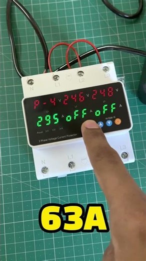 Best 3-Phase Voltage & Current Protector 2025 ⚡ #shorts #voltageprotector