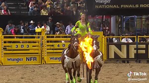 Trick Riding Magic by Haley Proctor at Wrangler NFR