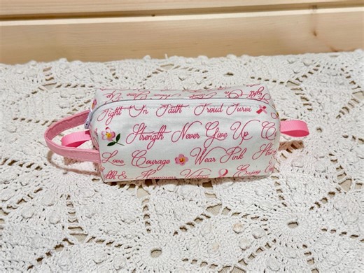 Small Pink Ribbon Campaign Boxy Tool Pouch, Handmade - Etsy