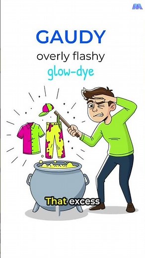 SAT Vocabulary #0178: GAUDY (Meaning + Memory Trick)