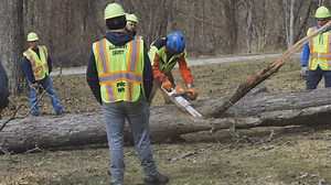 This week, the Department of Public Works and the Allegheny County Parks Department offered a hands-on chainsaw training program to teach County employees how to safely operate a chainsaw! Watch the video below to learn why chainsaw training is vital for keeping our crews and the public safe. | Allegheny County Government