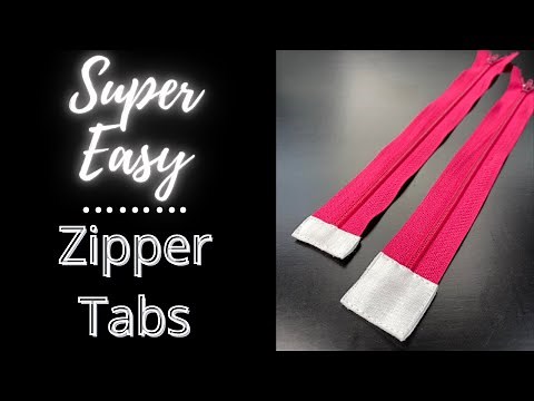 How to Sew Zipper End Tabs - Quick and Easy Method Fabric Tabs
