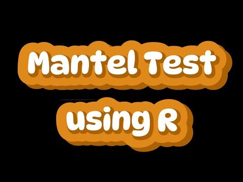 Mantel Test using R