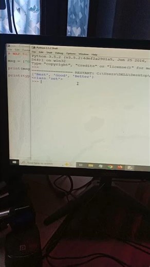 string set value in python #pythonprogramming #python #viral #shorts #programming #viralvideo