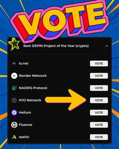 XYO is honored to be in the running for best DePIN project of the year in the Block of Fame Crypto Awards by CoinGape! We think the first DePIN, the one with more than 10 million nodes, deserves to win. Don't you? You know what to do 👉 https://awards.coingape.com/voting/?category=best-depin-project-of-the-year-crypto | XYO