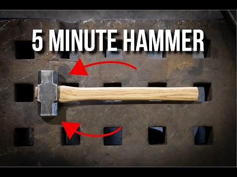 Making A BLACKSMITH HAMMER In 5 Minutes!!!!!!