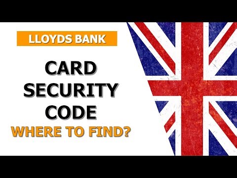 Where to Find Your Lloyds Bank Card Security Code (CVV) | Debit & Credit Cards Explained