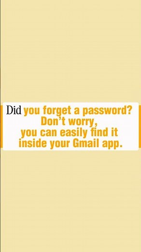 How to Recover Forgotten Passwords with Gmail #tech #smartphone #finance