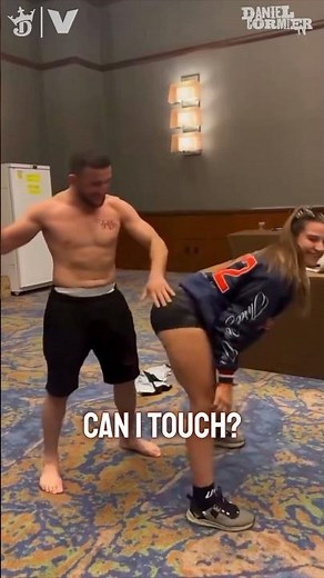 DC calls out Merab for slapping Ailin Perez while she twerked 😂 #shorts #mma #ufc #viralvideo