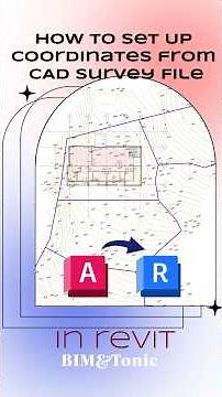 How to Set Up Revit Coordinates from a CAD Survey File #revit #georeferencing #coordinates