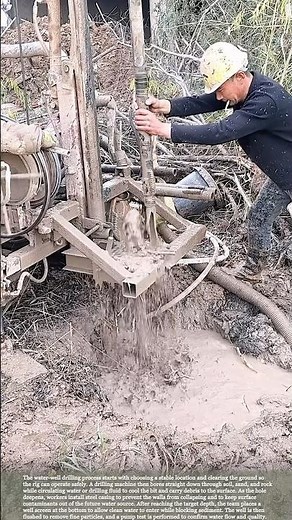 How a Water Well Is Drilled: From Ground Prep to Pump Installation #farmwork #agriculture