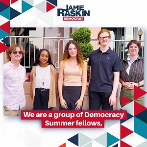 Democracy Summer is a one-of-a-kind program founded by Congressman Jamie Raskin, which is rocking Democratic politics across the country, and we have a message for you from a few of our 2023 fellows! Will you contribute to Jamie Raskin’s campaign today so he can continue mobilizing thousands of Democracy Summer fellows to take back the House, and keep the Senate and Presidency in 2024? | Jamie Raskin