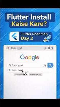 Flutter Install Kaise Kare? 🚀 Flutter Roadmap Day 2 | Learn Flutter Step-by-Step #flutter #shorts