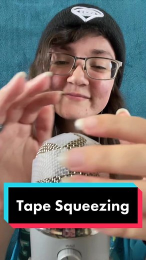 Tape squeezing 🥰 #asmr #asmrtiktoks #asmrcommunity #asmr_tingles #asmrtapesounds