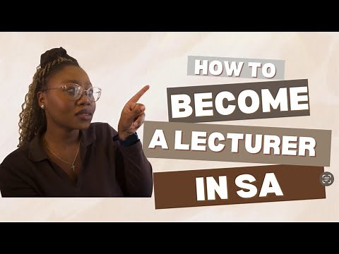 How to Become a LECTURER | Step-by-Step guide