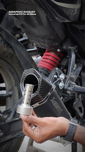 Akrapovic exhaust with db killer😈#bike #modified #sound #trending #viral #exhaust