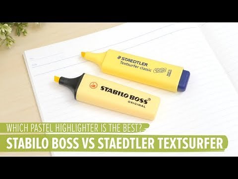 Which Pastel Highlighter is the Best? Stabilo Boss vs Staedtler Textsurfer
