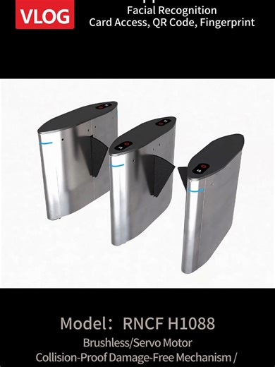 Classic and elegant angular Flap barrier gate #Turnstiles gate manufacturer for more than 23 years#Wing gate#turnstilesecurity #turnsiles gate