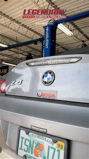 BMW Z4 in the shop 🔧🇩🇪 Our European specialist Julien breaks down what’s going on—rear parking brake cable failure, worn front struts, and cracked control arm bushings. When protective sleeves fail, moisture gets in, rust forms, and suddenly your parking brake won’t release 😬 This is why preventative maintenance matters—especially on manual transmissions. Trust Julien, the specialist who knows European cars inside and out. *Learn More: https://LegendaryFL.com/European-Specialist @Legendary.F