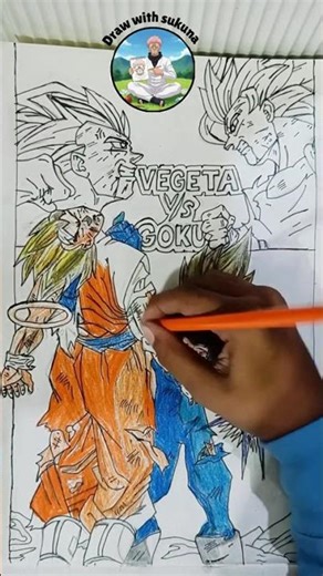"Epic Drawing Showdown: SSJ2 Goku vs. Majin Vegeta – Who Will Claim Victory?"