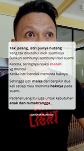Bukan buat foya-foya tapi buat kebutuhan dapur dan keluarga 🥀, ada baiknya diobrolkan berdua 🙏 #keluarga #suamiistribahagia #rumahtangga #elkhakimofficial #trending | Mall Furniture Jepara inc