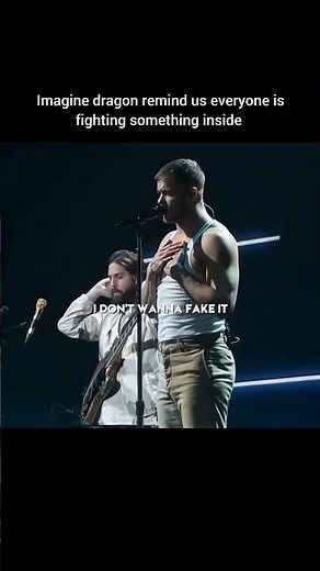 Imagine dragons reminded us everyone is fighting something inside