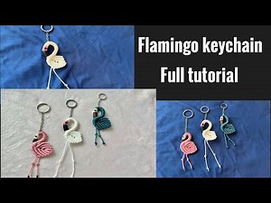 Flamingo keychain full tutorial