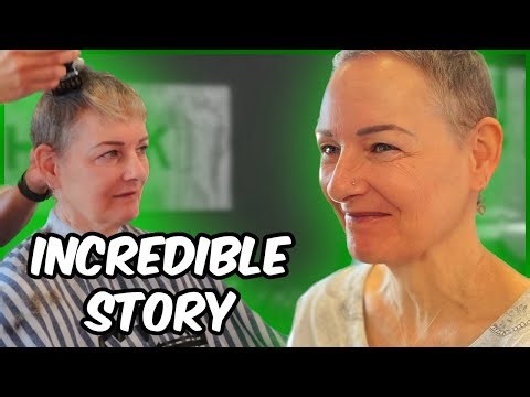 She NEVER Expected THIS! Watch Her Amazing Transformation To Super Short Gray Hair!