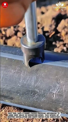 Hole Punch Irrigation Tool: Precision Hole Maker for Drip Tubing #smartfarming #gardeningtips