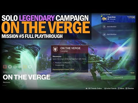 Solo Legendary Lightfall Campaign - Mission #5 "On The Verge" [Destiny 2 Lightfall]