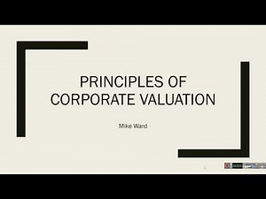 Valuation Principles - Introduction