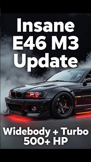 Insane BMW E46 M3 Modern CSL Update! Widebody + Turbo + 500+ HP
