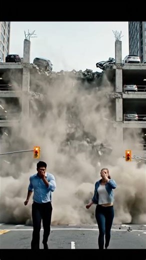 Multi-Level Parking Garage Pancake Collapse – Realistic Disaster Simulation #viral #movie