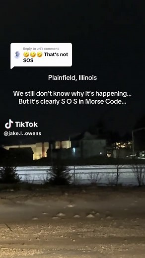 Morse Code SOS Signals from Abandoned Property in Plainfield