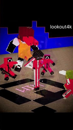 When Enderman vs Zombie Plays Squid Game FINAL GAME 💀 | Minecraft Animation #shorts