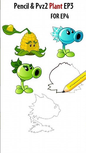 Pencil & PVZ2 Plants EP3 - Drawing Short