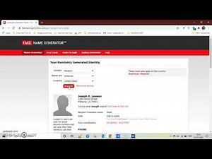 RPA || BOT CREATION || FAKE NAME GENERATOR || UIPath