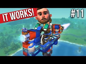 I BUILT A PLANE AND IT WORKS BRILLIANTLY!! - SCRAP MECHANICS SURVIVAL #11