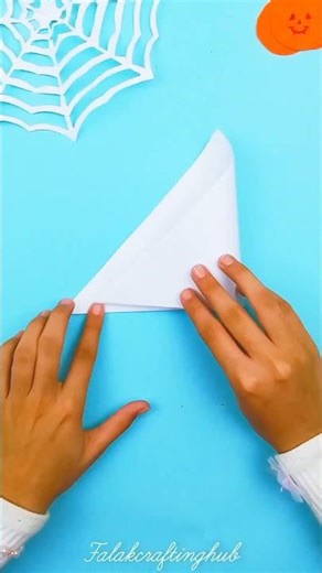 Make a Paper Spider Web | Simple Craft Idea for School Projects #DIYcraft #easycraft #diy