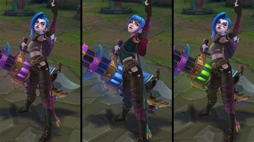 778K views · 10K reactions | Three flavors of chaos all wrapped into one. Arcane Fractured Jinx is ready to save the day—or watch it all burn. | League of Legends | Facebook
