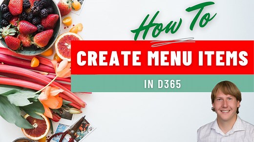 How To Create Menu Items In D365 - Dynamics 365 Musings