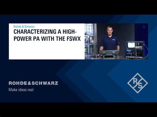 Characterizing a high-power PA with the FSWX | Mahmoud Abdelaziz
