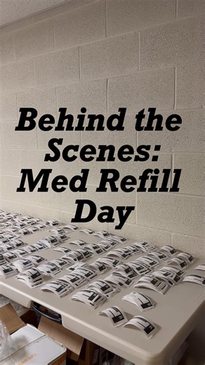 1.1K views · 43 reactions | Ever wonder what happens when our clinic closes for Med Refill Day? Here’s a peek behind the scenes  We spend the day filling every patient’s prescriptions in bulk. It’s how we keep prices down, ensure we never run out, and stay one step ahead for our members. Plus, our members receive these meds directly to their door. No separate trip to the pharmacy needed! | Antioch Med | Facebook