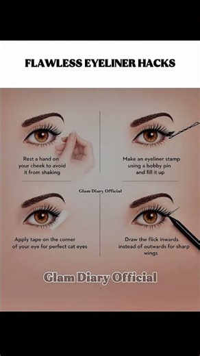 How to Apply Eyeliner Perfectly Every Time-Easy Hacks #EyelinerHacks #HowToApplyEyeliner #ootd