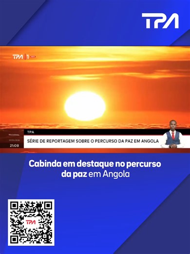 Cabinda em destaque no percurso da paz em Angola Numa série especial de reportagens sobre o percurso da paz em Angola, a TPA leva os telespectadores numa viagem que vai das densas matas do Maiombe, em Cabinda, ao deserto do Namibe. O trabalho destaca o papel das delegações do Governo e do Fórum Cabindês para o Diálogo, que responderam ao anseio da população da principal região petrolífera do país: a conquista da paz. O cessar-fogo histórico assinado entre as chefias militares da FLEC e das Força