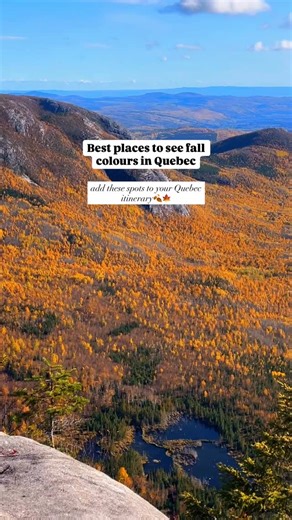 Where you can find the best places for fall colours in Quebec: 🍂Add the places to your itinerary. These trails have fees, make sure to pay before hiking. You also need to check out the website sepaq.com for trail updates and closures: 📍Mont du Dôme-Mont Orignal-Mont Saint-Michel 📍Mont du Lac des Cygnes📍Dam Des Érables📍L’Acropole des Draveurs 🍁 #explorequebec #charlevoix #quebeccity #quebec #fall | Janet Del Rosario