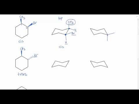 Determining cis/trans on cyclohexanes